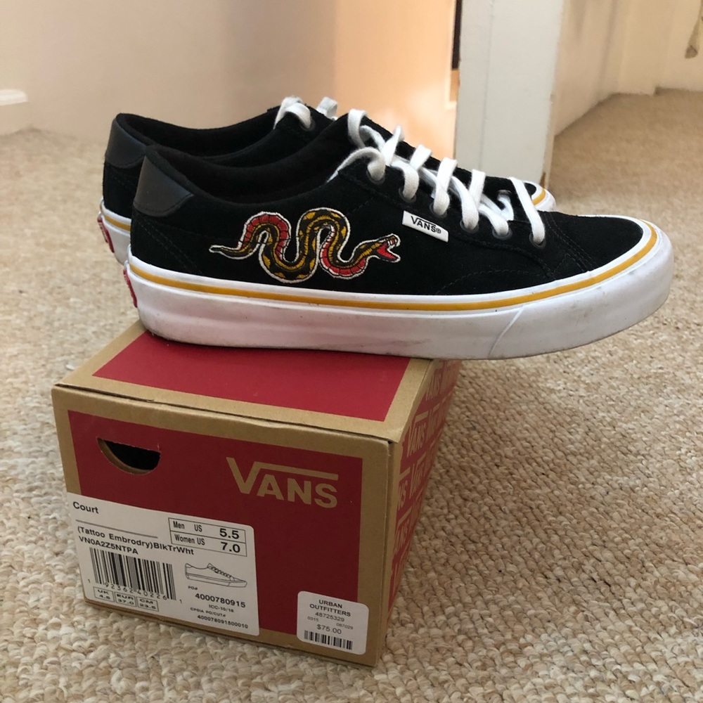 Embroidered vans